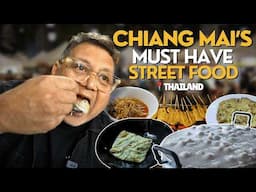 Chiang Mai Street Food Tour | What Locals Eat in Northern Thailand | Congee | Khao Soi | Pad Thai