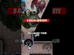 5 Roll20 Shortcuts to Make Running Games Easier