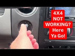 F150 Four Wheel Drive High & Low & Tips If It Is Not Engaging or Disengaging