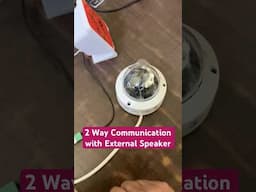 Hikvision 2Mp Acusense IP Camera with External Speaker for 2 way communication