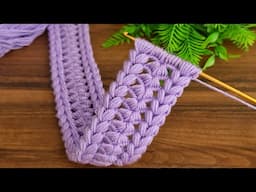 Wow!.. 😇 Tunisian crochet.Sell as many as you can weave.Crochet gorgeous hairband.Super Easy Crochet