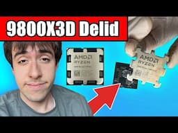 I gave up and upgraded to a 9800X3D... Delidding + Overclocking + Is it actually worth it