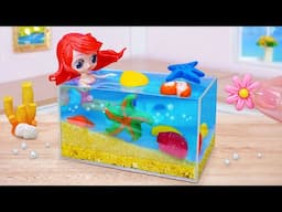 Princess Ariel Jelly Pool💙Satisfying Miniature Ocean Mermaid Jelly Cake Decorating ✨Mini Cakes