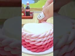 Cutest Cake - Mini Heart Cake Decorating #minicake #miniature #cake