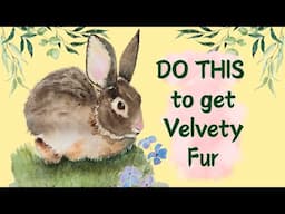 Watercolor Rabbit   Painting with Lots of Water