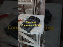 Fibre optic connector splicing #ivisionsystems #fibreoptic #shorts