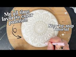 6" Rock Beginner Friendly Mandala Painting Tutorial