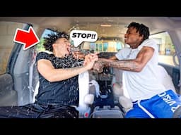 EXPLODING WATER In JORRAN FACE In The CAR PRANK!😂 **“HAD ME IN TEARS**