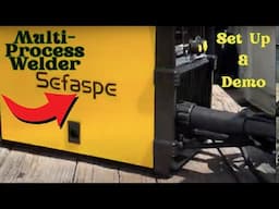 Sefaspe 250A MIG Welder, 6 in 1 Gas MIG/Gasless Flux Core/Spool Gun/Lift TIG/Stick 220V MIG Welder