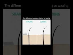 Difference between shaving & waxing 👀 #youtubeshorts