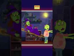💀¡Cuatro esqueletos espeluznantes bailando en la cama! #shorts #spooky #halloween #kidssong