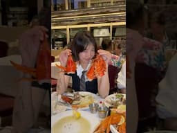 How many lobsters can they both eat? #mukbang #buffet #losangeles #korean @mizz_hwa @Joinwhazel