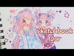 Sketchbook tour 💖 and drawing collection ✨️