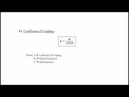 Coefficient of Coupling | Electromagnetism | Basic Electrical Engineering | Rough Book