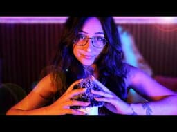 ASMR | Slow Mic Brushing & Whispers (1 HOUR w/ black screen)