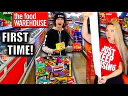 His FIRST TIME food shopping at THE FOOD WAREHOUSE! 😮 AMAZING!