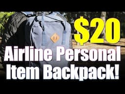 $20 Airline Personal Item Backpack/Bag!