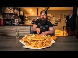ATTEMPTING THE BIGGEST EATING CHALLENGE IN BELGIUM...IT'S TOUGH! | BeardMeatsFood