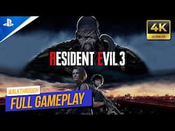 Resident Evil 3 Remake Full Gameplay Walkthrough | No Commentary | PS5 Pro | 4K 60FPS