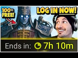 INSANE FREE LEGENDARY for simply LOGGING IN in the next 7 hours...