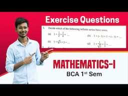 Decide which of the following infinite series have sum | Exercise-3(B) Q.N;1 | Sequences and Series|