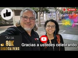 Agradecido con Dios y con ustedes celebrando los 80K #elsalvador #centrohistorico