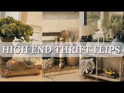 DIY HIGH END HOME DECOR DUPES USING CRAZY, CHEAP THRIFT STORE FINDS! EASY THRIFTED DIYS!