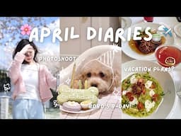VLOG!🌸🍵: cherry blossom photoshoot, packing for travels, bobo's 13th bday