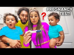 TAKING A PREGNANCY TEST ON CAMERA…