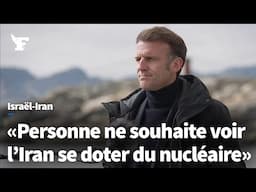Israël-Iran: Macron livre son point de vue depuis le Groenland
