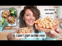 I Could Eat This Chickpea Pizza Toast Every Day | Healthy Vegan Meal Idea, High Protein and Fiber