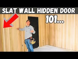 How to Build a Slat Wall Hidden Door | PRO TIPS