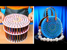 I made a Bag from Pencils and Epoxy! Upgrade your lovely Things