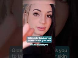 ASMR - Your sister teaches you about skincare #shorts