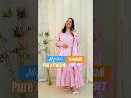 Pure Cotton Anarkali of my dreams #myntrahaul #myntracoupancode #meesho #myntrashirt #myntrabeauty