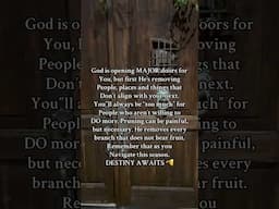 God said “Open door season!” #windowsofopportunity #propheticword #christianity
