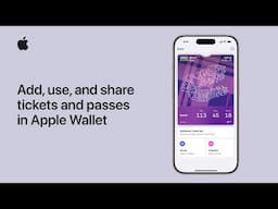 How to add, use, and share tickets and passes in Apple Wallet on iPhone | Apple Support