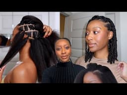 Hair Vlog | My edges were thinning + doing medium twists
