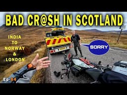 BAD CRASH In SCOTLAND 😭 Ullapool To Isle of Skye | APPLECROSS PASS | NC 500 | Ep-84
