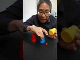 TRY TO FIND THE BALL?? Cups & Balls: Easy Magic Trick