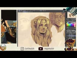 [L I V E] Working on Art Commissions 03  🎵☕