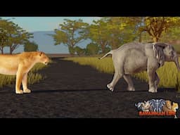 Lion Finds Lost Baby Elephant! | ROBLOX Savannah Life