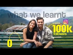 Lessons that will take you to 100K on Instagram 🚀