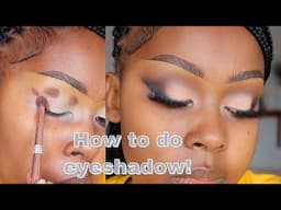 HOW TO DO EYESHADOW FOR BEGINNERS!! // VERY DETAILED TUTORIAL!!