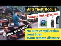 How to install Anti Theft with loud siren