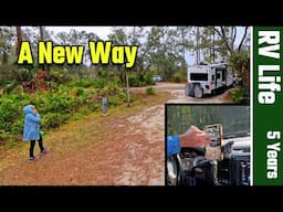 Backing RV in with a New Camera Angle - Live View