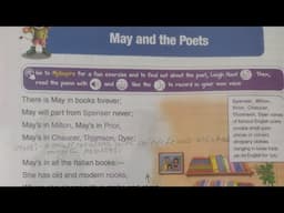May and the Poets | Complete explanation with word meaning | #poem #explanation