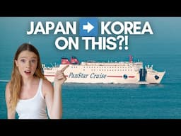 We took an 18-hour overnight ferry from JAPAN to SOUTH KOREA 😱 (was it worth it?)