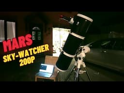 Capturing Mars with an 8" Reflector Telescope