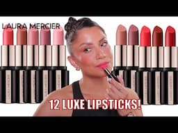 NEW! 12 Laura Mercier Caviar Hydra-Crème Lipsticks | Full Swatches in Natural Lighting